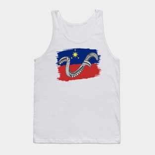 Philippine Flag Tribal line Art / Baybayin word PA Tank Top